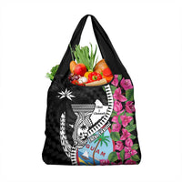 Biba Guam Liberation Day Grocery Bag Tano y Chamoru Latte Stone Black