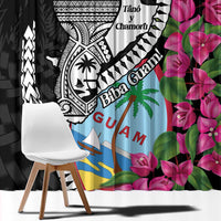 Biba Guam Liberation Day Window Curtain Tano y Chamoru Latte Stone Black