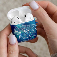 Kuri Dog Waka New Zealand Matariki AirPods Case Ocean Sharks Maori Tattoo LT14 - Polynesian Pride