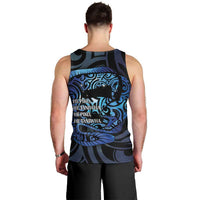 Tuna Eel New Zealand Matariki Men Tank Top He Piko He Taniwha Maori Pattern