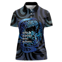 Tuna Eel New Zealand Matariki Women Polo Shirt He Piko He Taniwha Maori Pattern