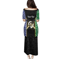 Personalised South Sea Islanders National Recognition Day Family Matching Puletasi and Hawaiian Shirt Australia Aboriginal Vanuatu Pig Tusk