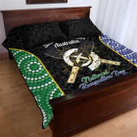 Personalised South Sea Islanders National Recognition Day Quilt Bed Set Australia Aboriginal Vanuatu Pig Tusk