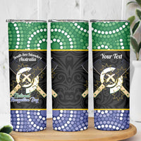 Personalised South Sea Islanders National Recognition Day Skinny Tumbler Australia Aboriginal Vanuatu Pig Tusk