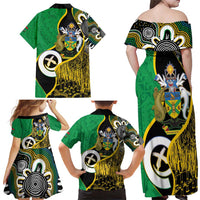 Australian South Sea Islanders National Recognition Day Family Matching Off Shoulder Maxi Dress and Hawaiian Shirt Solomon Islands And Vanuatu Culture LT14 - Polynesian Pride