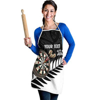 Personalised New Zealand Darts Apron Silver Fern Aotearoa Maori Pattern - Polynesian Pride