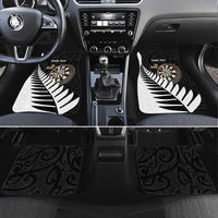 Personalised New Zealand Darts Car Mats Silver Fern Aotearoa Maori Pattern - Polynesian Pride