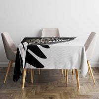 Personalised New Zealand Darts Tablecloth Silver Fern Aotearoa Maori Pattern - Polynesian Pride