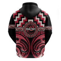Aotearoa Ngai Te Rangi Personalised Zip Hoodie Maori Iwi Poutama Puhoro Tattoo LT14 - Polynesian Pride