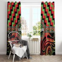 Aotearoa Ngati Maru Window Curtain Maori Iwi Poutama Puhoro Tattoo LT14 - Polynesian Pride