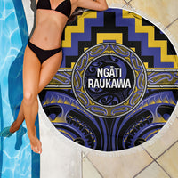 Aotearoa Ngati Raukawa Beach Blanket Maori Iwi Poutama Puhoro Tattoo LT14 - Polynesian Pride