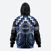 Aotearoa Ngati Ruanui Personalised Zip Hoodie Maori Iwi Poutama Puhoro Tattoo LT14 - Polynesian Pride