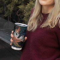 Kwajalein Atoll Tumbler Cup Polynesian Shark Tattoo Gradient Vibes