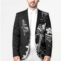 Black Hawaii Blazer Hammerhead Shark Tattoo Curve Polynesian - Polynesian Pride