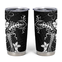 Black Hawaii Tumbler Cup Hammerhead Shark Tattoo Curve Polynesian - Polynesian Pride
