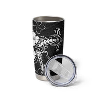 Black Hawaii Tumbler Cup Hammerhead Shark Tattoo Curve Polynesian - Polynesian Pride