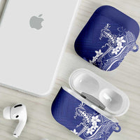 Blue Hawaii AirPods Case Hammerhead Shark Tattoo Curve Polynesian - Polynesian Pride