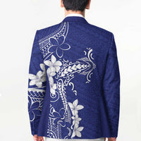 Blue Hawaii Blazer Hammerhead Shark Tattoo Curve Polynesian - Polynesian Pride