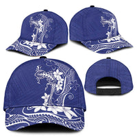 Blue Hawaii Classic Cap Hammerhead Shark Tattoo Curve Polynesian - Polynesian Pride