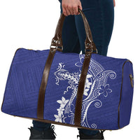 Blue Hawaii Travel Bag Hammerhead Shark Tattoo Curve Polynesian - Polynesian Pride