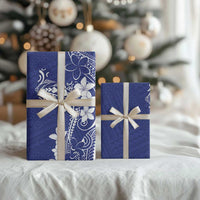 Blue Hawaii Wrapping Paper Hammerhead Shark Tattoo Curve Polynesian - Polynesian Pride