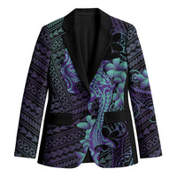 Purple Paradise Hawaii Blazer Hammerhead Shark Tattoo Curve Polynesian - Polynesian Pride