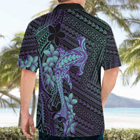 Purple Paradise Hawaii Hawaiian Shirt Hammerhead Shark Tattoo Curve Polynesian - Polynesian Pride