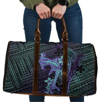 Purple Paradise Hawaii Travel Bag Hammerhead Shark Tattoo Curve Polynesian - Polynesian Pride