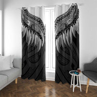 Poutama Korowai New Zealand Window Curtain Aotearoa Maori Tattoo - Polynesian Pride