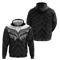 Poutama Korowai New Zealand Zip Hoodie Aotearoa Maori Tattoo - Polynesian Pride