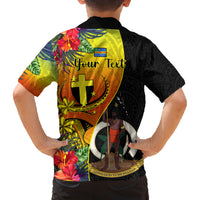 personalised-vanuatu-tafea-day-family-matching-tank-maxi-dress-and-hawaiian-shirt-coat-of-arms-mix-tropical-flowers
