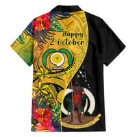 Vanuatu Torba Day Hawaiian Shirt Coat Of Arms Mix Tropical Flowers LT14 - Polynesian Pride