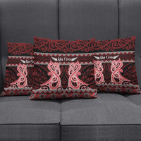 Kia Ora New Zealand Pillow Cover Maori Language Week Whero Taniko Motif - Polynesian Pride