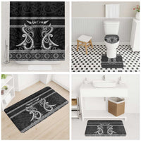 Kia Ora New Zealand Bathroom Set Maori Language Week Pango Taniko Motif - Polynesian Pride