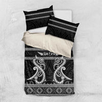 Kia Ora New Zealand Bedding Set Maori Language Week Pango Taniko Motif - Polynesian Pride