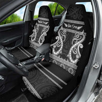 Kia Ora New Zealand Car Seat Cover Maori Language Week Pango Taniko Motif - Polynesian Pride