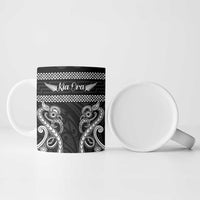 Kia Ora New Zealand Ceramic Mug Maori Language Week Pango Taniko Motif - Polynesian Pride