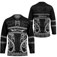 Kia Ora New Zealand Hockey Jersey Maori Language Week Pango Taniko Motif - Polynesian Pride