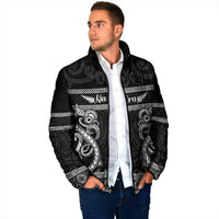 Kia Ora New Zealand Padded Jacket Maori Language Week Pango Taniko Motif - Polynesian Pride