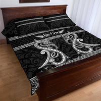 Kia Ora New Zealand Quilt Bed Set Maori Language Week Pango Taniko Motif - Polynesian Pride