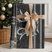 Kia Ora New Zealand Wrapping Paper Maori Language Week Pango Taniko Motif - Polynesian Pride