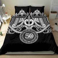 Kia Kaha Te Reo Maori New Zealand Bedding Set 50th Anniversary Ake Ake Ake - Polynesian Pride