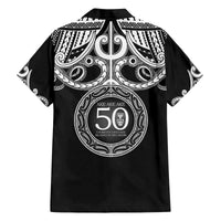 Kia Kaha Te Reo Maori New Zealand Family Matching Off The Shoulder Long Sleeve Dress and Hawaiian Shirt 50th Anniversary Ake Ake Ake - Polynesian Pride