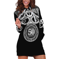 Kia Kaha Te Reo Maori New Zealand Hoodie Dress 50th Anniversary Ake Ake Ake - Polynesian Pride