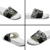 Kia Kaha Te Reo Maori New Zealand Slide Sandals 50th Anniversary Ake Ake Ake - Polynesian Pride