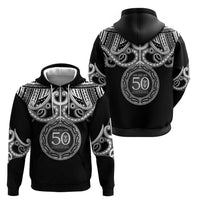 Kia Kaha Te Reo Maori New Zealand Zip Hoodie 50th Anniversary Ake Ake Ake - Polynesian Pride