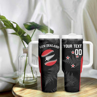 Personalised New Zealand Silver Fern Softball Tumbler With Handle Go Aotearoa LT14