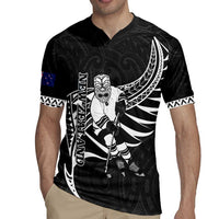 Custom Aotearoa Ice Hockey Rugby Jersey NZ Tiki Mascot - Maori Pattern