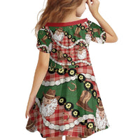 Cowboy Hawaii Mele Kalikimaka Family Matching Mermaid Dress and Hawaiian Shirt Paniolo Kukui Nut Pikake Lei Red Version LT14 - Polynesian Pride