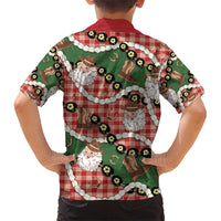 Cowboy Hawaii Mele Kalikimaka Hawaiian Shirt Paniolo Kukui Nut Pikake Lei Red Version - Polynesian Pride